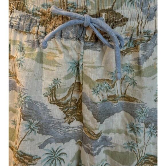 Rip Curl Palm Tropical Linen Blend Beach Pullon Shorts Women's Size Large - Picture 9 of 16